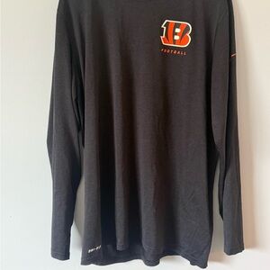 Men's Cincinnati Bengals Black Long Sleeve Shirt